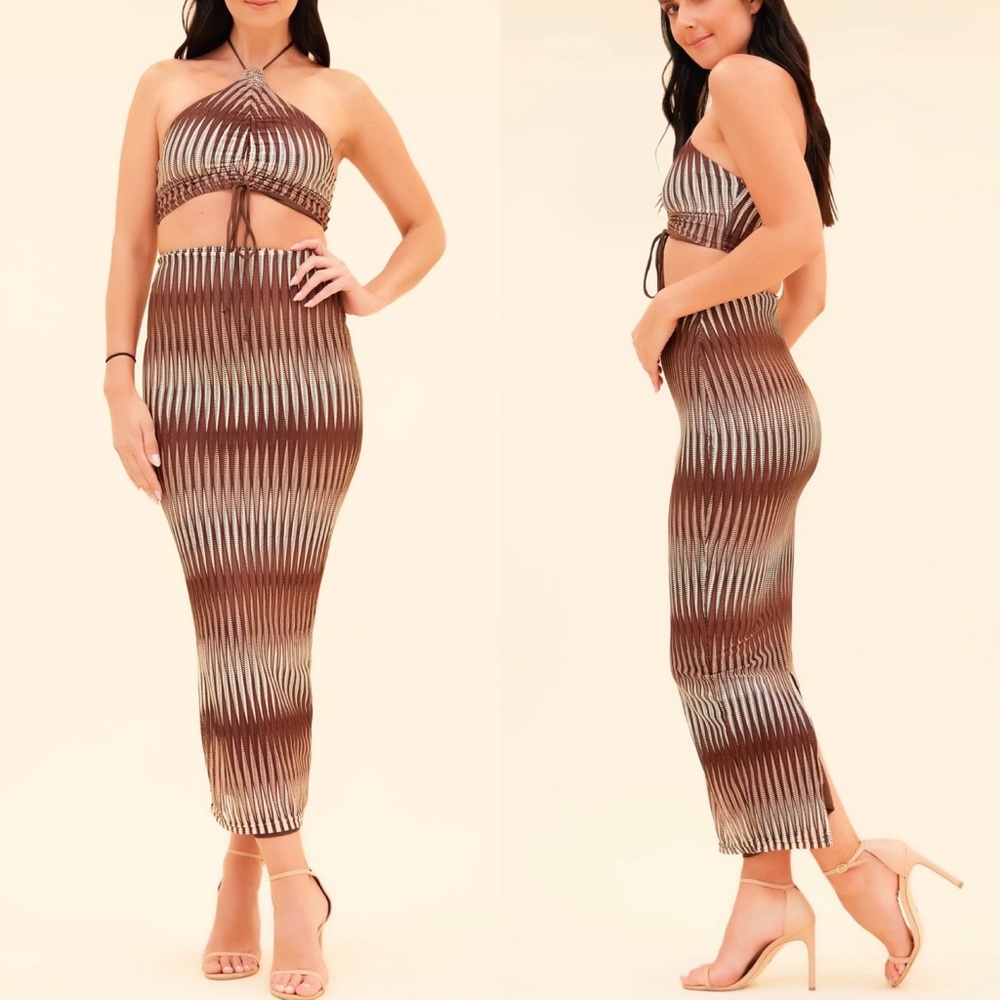 Emotae Rumors Matching Set in Brown